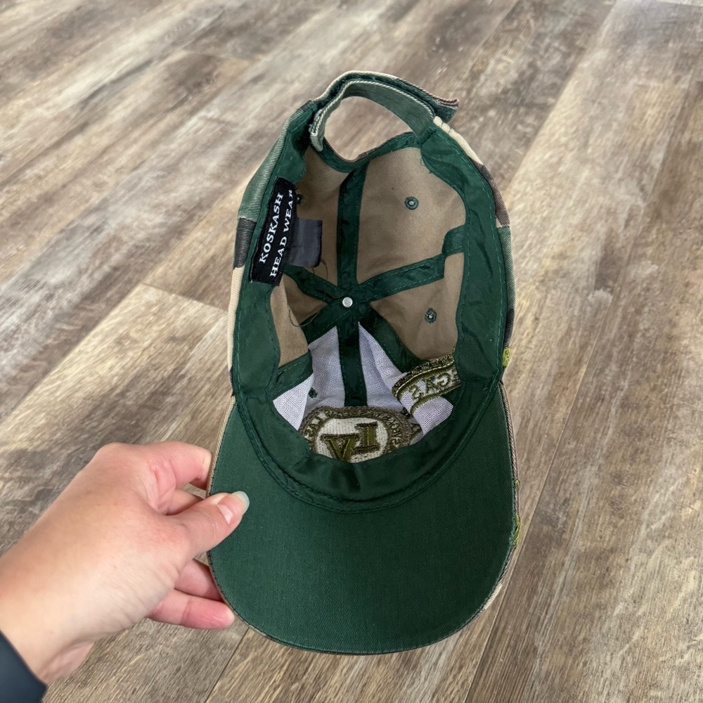 KosKash Headgear Las Vegas, Nevada Camo Green Baseball Hat - Picture 2 of 6
